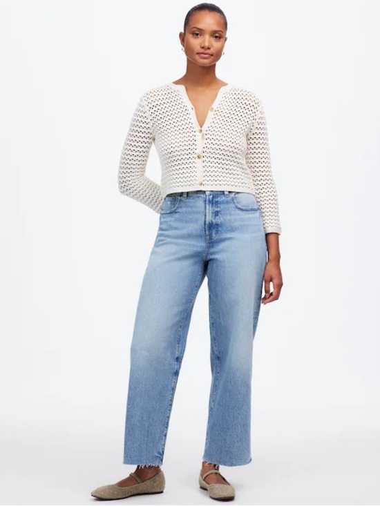 Madewell Denim - Madewell The Curvy Perfect Vintage Wide-Leg Crop Jean | Size 26